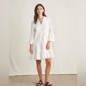 Faherty Dune Cotton Gauze Kasey Dress – XS / White